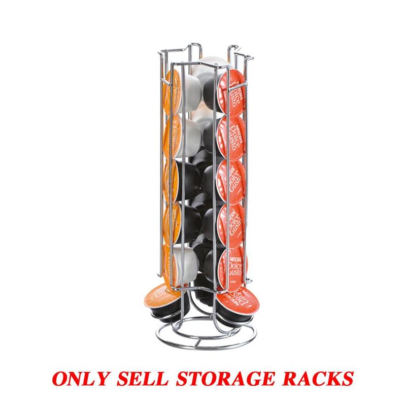 Kreative Metall Kaffee Hülsen Halfter Eisen Chrom Überzug Stehen Kaffee Kapsel Lagerung Gestell Dolce Gusto Kapsel Küche Lager Werkzeug