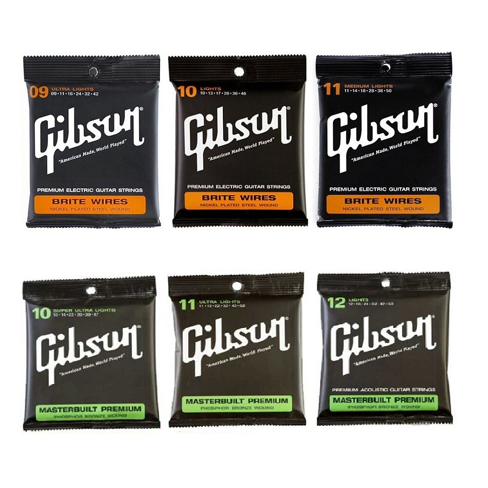 3 Pack Elektrische gitarre Saiten 09 010 011, Akustische Gitarre Saiten 010 011 012