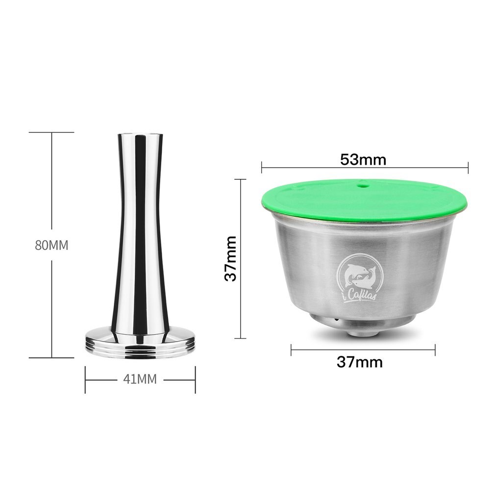 Edelstahl wiederverwendbar Kaffee Kapsel Filter Tropf manipulieren Kompatibel mit Dolce Gusto Kaffee Maschine Zubehör