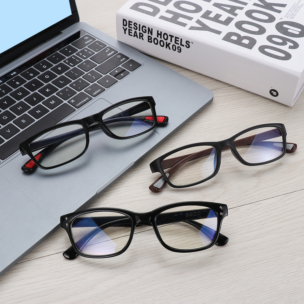 PC unisex Anti Blau Strahlen Computer Brille Augen Strahlung Schutz Brille Anti-Uv Flache Spiegel Lesen Brillen