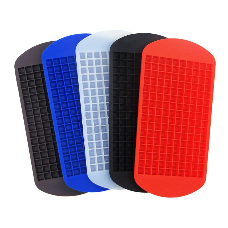 160 Netz Mini Platz Eis Würfel Hersteller Eis Tablett Lebensmittel Klasse Silikon Eisform Pudding Macher Schokolade Kuchen DIY Backen werkzeuge