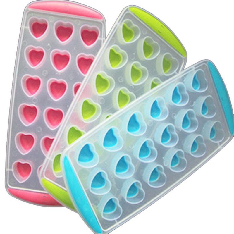 Eis Würfel Hersteller Eis-Creme Werkzeuge Herz Stern Gelegentliche Farbe DIY Küche Eiswürfel Formen PP Obst aufbringen Formen kuchen Werkzeuge #1