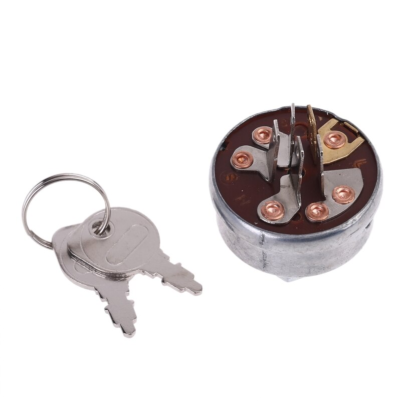 Rasen Traktor Mäihr Zündung Anlasser Schalter mit 5 Termials 2 Schlüssel Für Husqvarna-Roper Toro Noma Scag Traktor