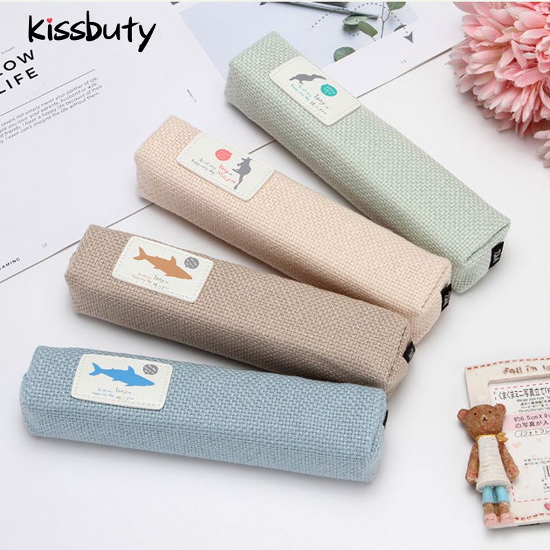 Bleistift fallen Ebene Bleistift Beutel Schreibwaren Bleistift Tasche Nette Koreanische Tasche Reißverschluss Kawaii Tasche Schreibwaren Büro Schule Liefert