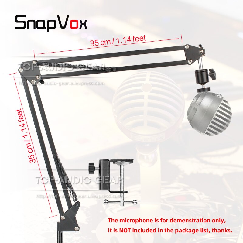 Schreibtisch Suspension Schere Arm Mic Gestell Für SHURE MV 5 MV5 Tisch Schreibtisch oben Aufnahme Mikrofon Stehen Boom Halfter Halterung Klemme