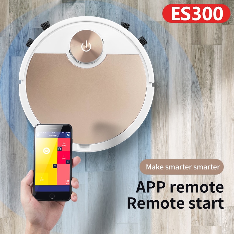 ES300 Fegt Wischen Roboter-staubsauger Für Xiomi Mijia Hause Auto Staub Sterilisieren 2000Pa praktisch APP Fernbedienung
