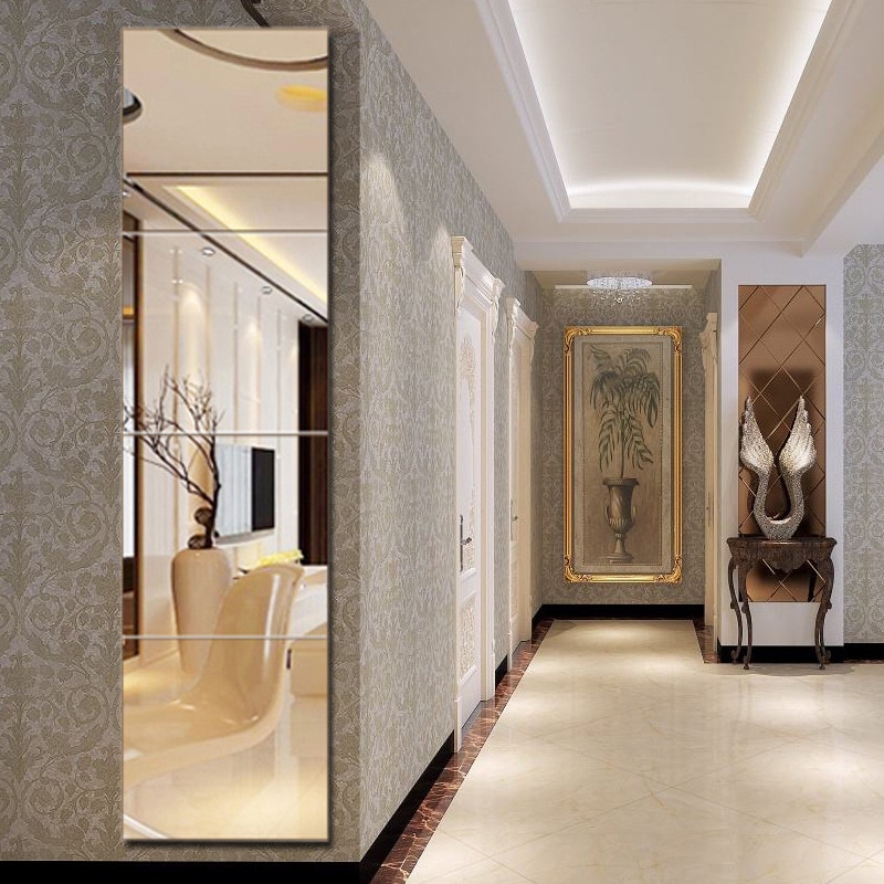 4Stck 22cm * 22cm Schlecht Spiegel Dressing Spiegel klebte auf Zauberstab für Schüler schlafsaal wohnzimmer Schlafzimmer ganzkörper spiegel