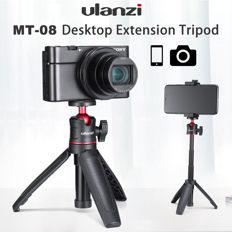 Ulanzi MT-08 Universal- Stativ Für DSLR SLR iPhone 11 Profi Telefon Halterung Mit Kalten Schuh Kamera Smartphone Vlog Handy, Mobiltelefon stativ