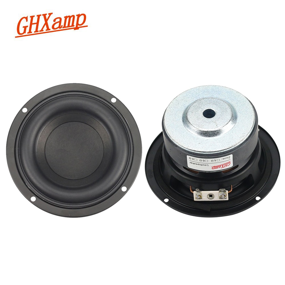 2Stck Runde Subwoofer Lautsprecher 4 zoll 40W Tieftöner Baumwolle Papier Bass Hausgemachte 2,1 Subwoofer Einheit PC Auto Louspeakers DIY 116mm