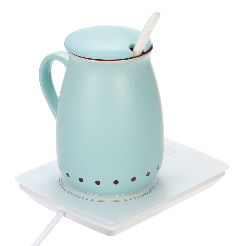 Elektrische Heizung Wärme Kaffee Becher 16W Getränke Wärmer Heizung Basis Heißer Kaffee Platte Becher Wärmer Getränke Becher Heizung für Schreibtisch
