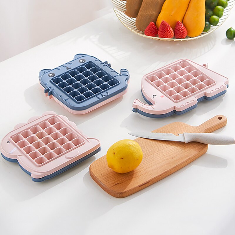 Karikatur Ebene Eis Tablett Kasten Haushalt Kleine Schnelle Gefrierfach Kühlschrank Eis Würfel Schimmel Küche Kühlschrank Liefert