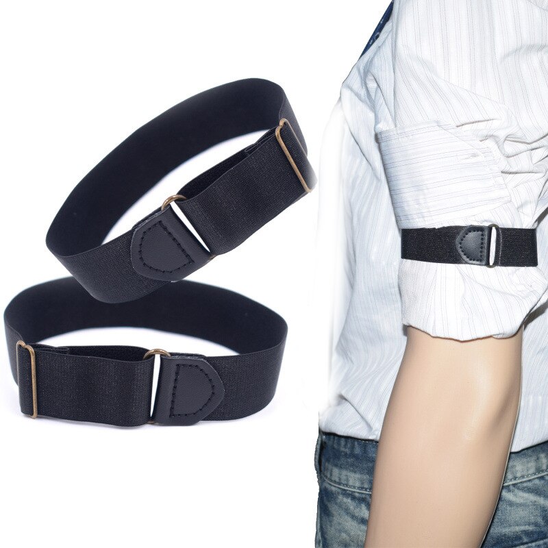 2,5 cm Breit Einstellbare Nylon Elastische Arm Hosenträger Hemd Hülse Bleibt Halfter Riemen Hemd Halfter Männer Frauen Hosenträger 2 stücke