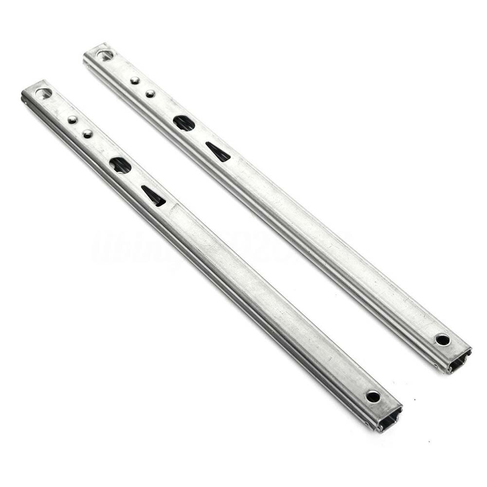 Mikro führen Stahl Ball 2 Abschnitte 17 Breite Edelstahl Ball 2 Falten Ball Rutsche Schränke Schublade Stahl Ball Rutsche 182/246/278/342/406mm