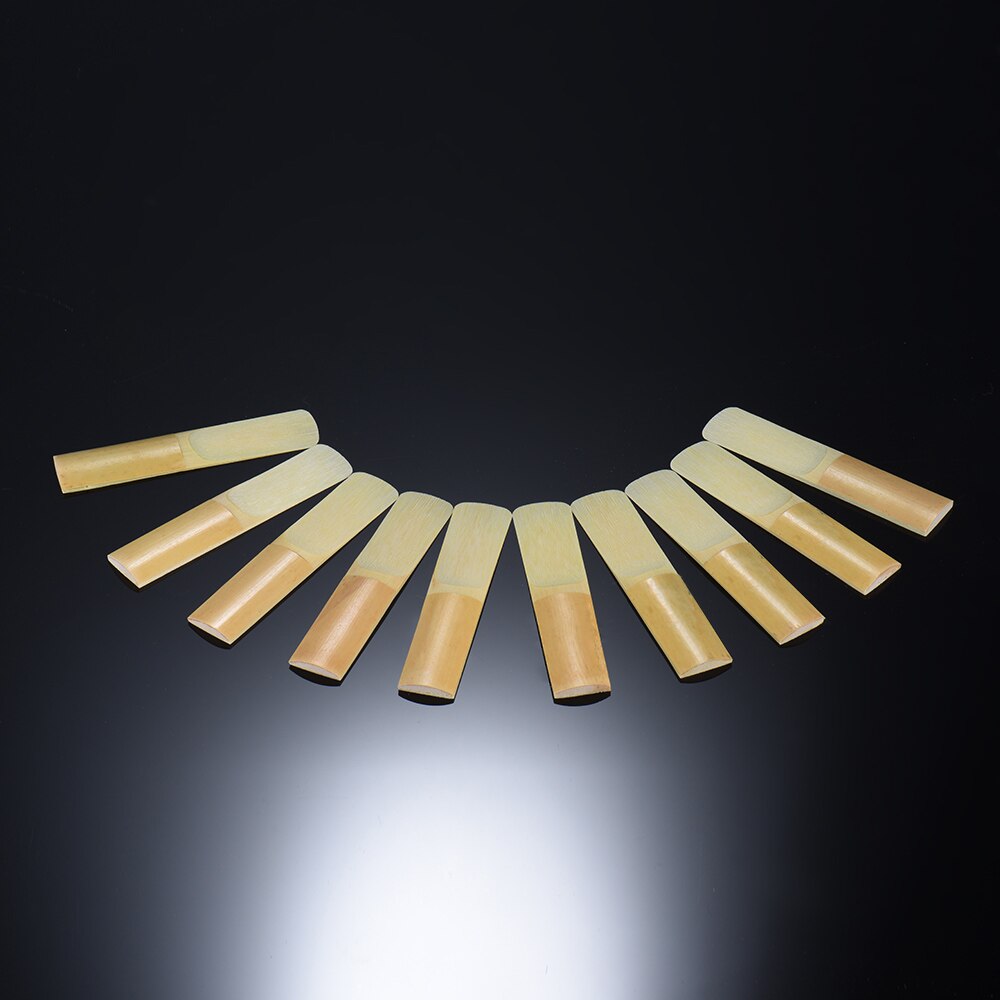 10 teile/schachtel Saxophon Schilf Eb Alt Saxophon Sax Bambus Schilf Festigkeit 2,0/2,5/3,0