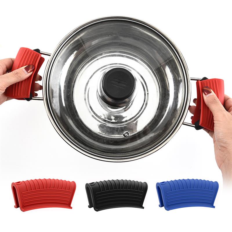 Anti-Heiße Handschuhe Küche Zubehör Multi-Farbe Küche Silikon Isolierte Ofen Handschuhe Kasserolle Ohr Topf Halfter Griff Cocina