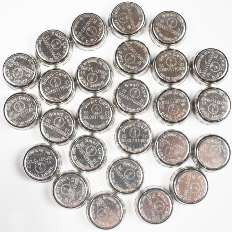 10 stücke TM karte berühren Erinnerung-Geschmack TM1990A-F5 iButton DS1990A-F5 patrouillieren karte DS1990A INTELLIGENTE Geschmack DS1990A-F5 Clever Geschmack