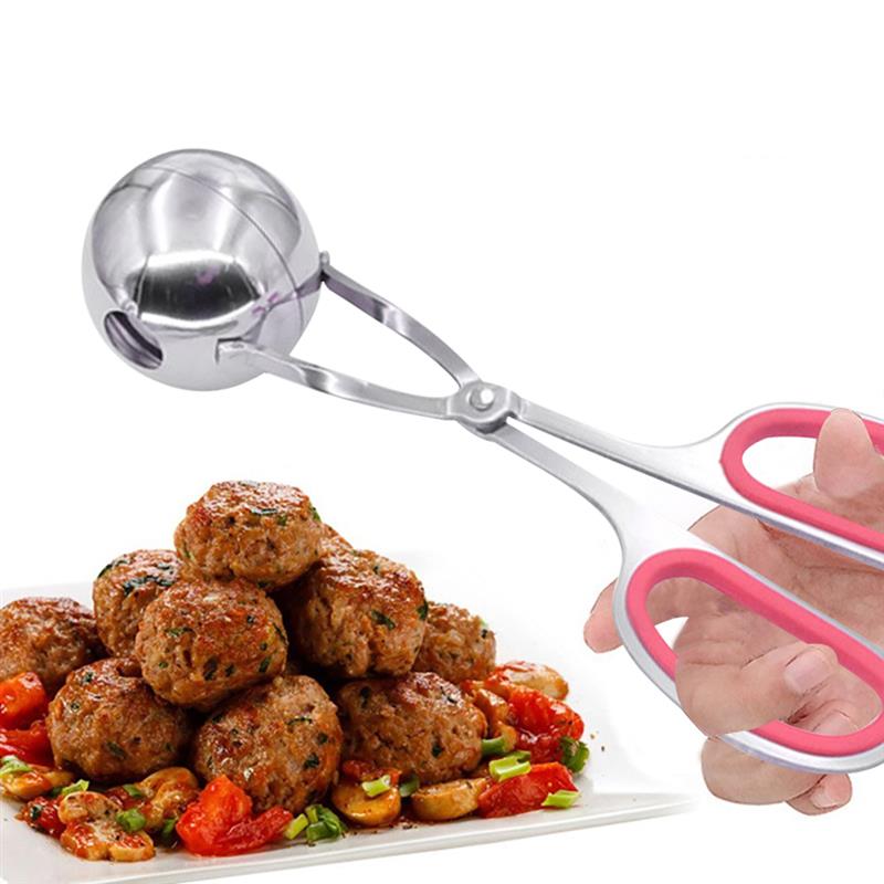 Küche Zangen Edelstahl Fleisch Baller Hersteller DIY Fisch Fleisch Ball Hersteller Frikadelle bilden Werkzeuge Heimat Küche Kochen Werkzeuge