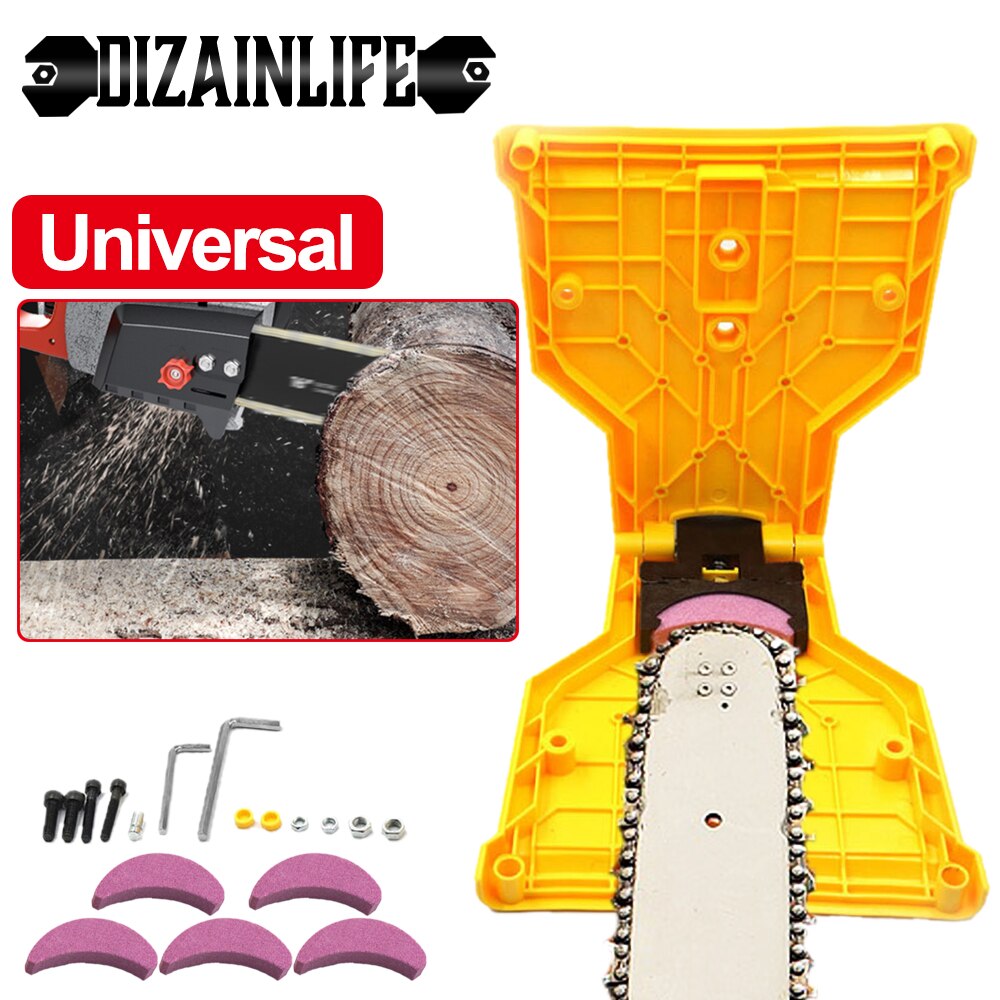 Tragbare Kettensäge Zähne Spitzer Langlebig Einfache Scharf Kettensäge Bar-montieren Schnelle Schleifen Schärfen Kettensäge Kette Holzbearbeitung Werkzeuge