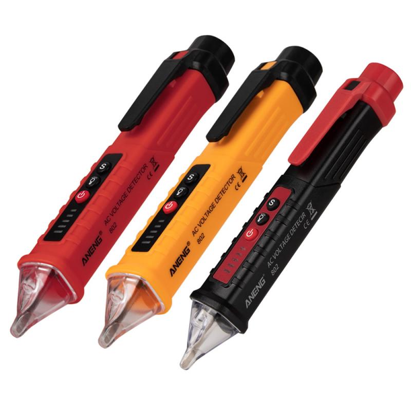 1 stücke Digital Prüfung Bleistift AC DC 12V-1000V Nicht-kontaktieren Induktion Multifunktionale Spannung Tester Stift LCD Anzeige Meter Tester