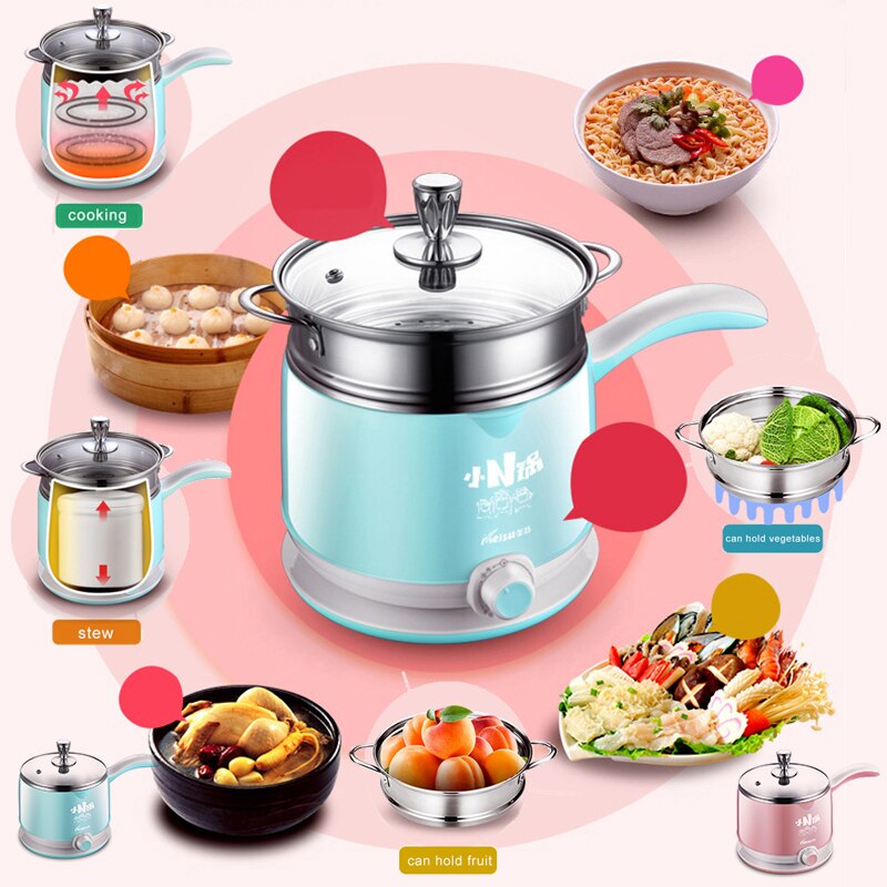 220V Multifunktions Elektroherd Pfanne Topf Kochen Nudeln Topf Teilt Dampfenden Eintopf Suppe Fornello Elettrico Elektroherd