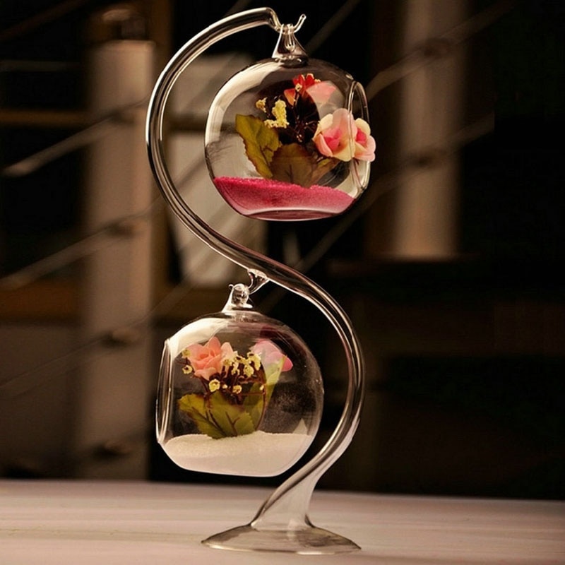 kreative Hängen Glas Ball Vase Blume Blumentopf Terrarium Container Heimat Sekretariat Dekor Hängen Glas Vase S55