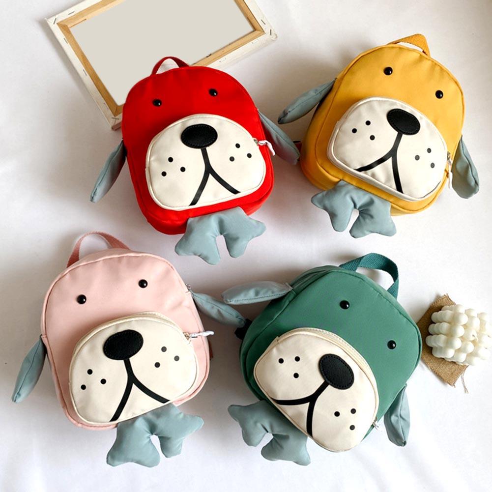 Karikatur Hund Kindergarten Kleinkind freundlicher Postleitzahl Verschluss Rucksack Schule Tasche Tasche Karikatur Hund bilden freundlicher Rucksack