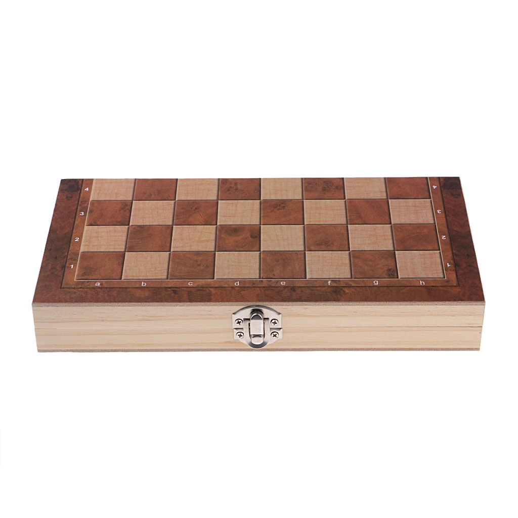 24x24cm Prämie Klapp Holz Schach einstellen Gebaut in Lagerung & Runde Zusätzliche Stücke