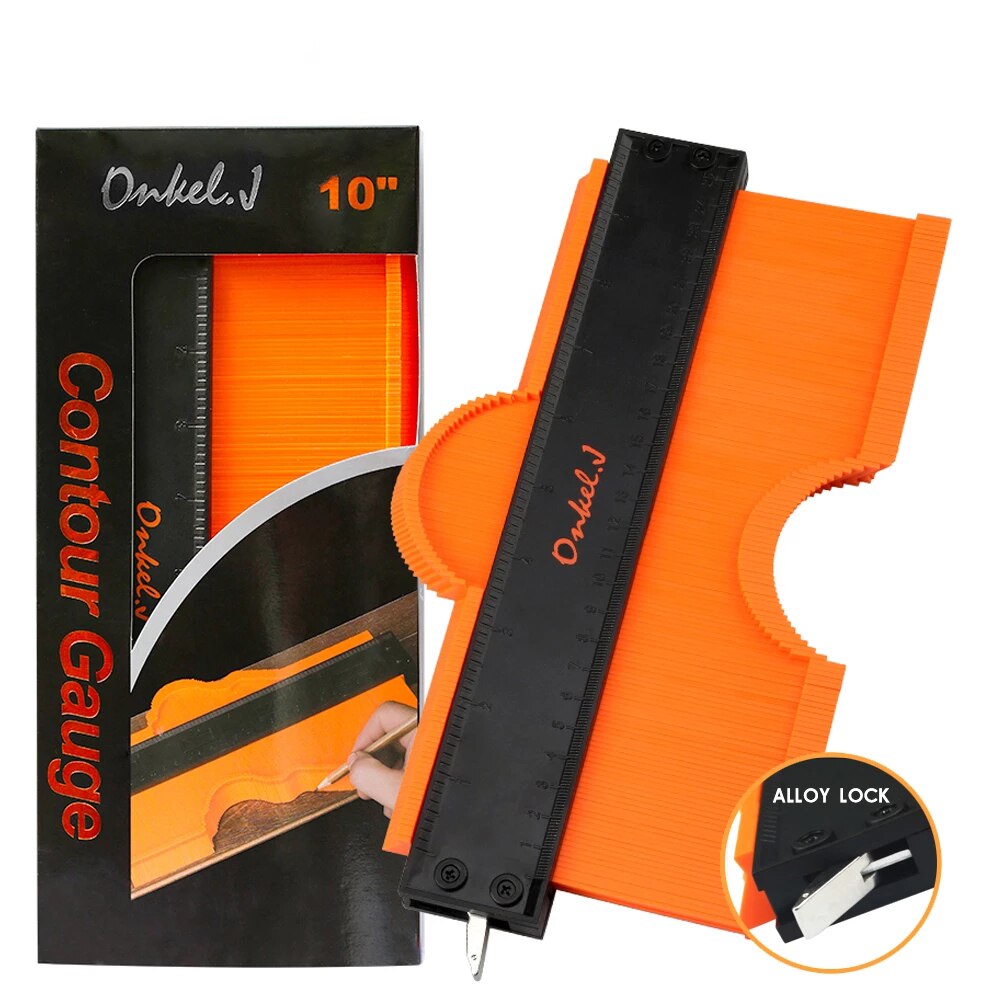 Marke Schloss Breiter Kontur Messgerät Profil Werkzeug Legierung Rand Gestaltung Holz Messen Lineal Laminat Fliesen Meethulp Messgerät