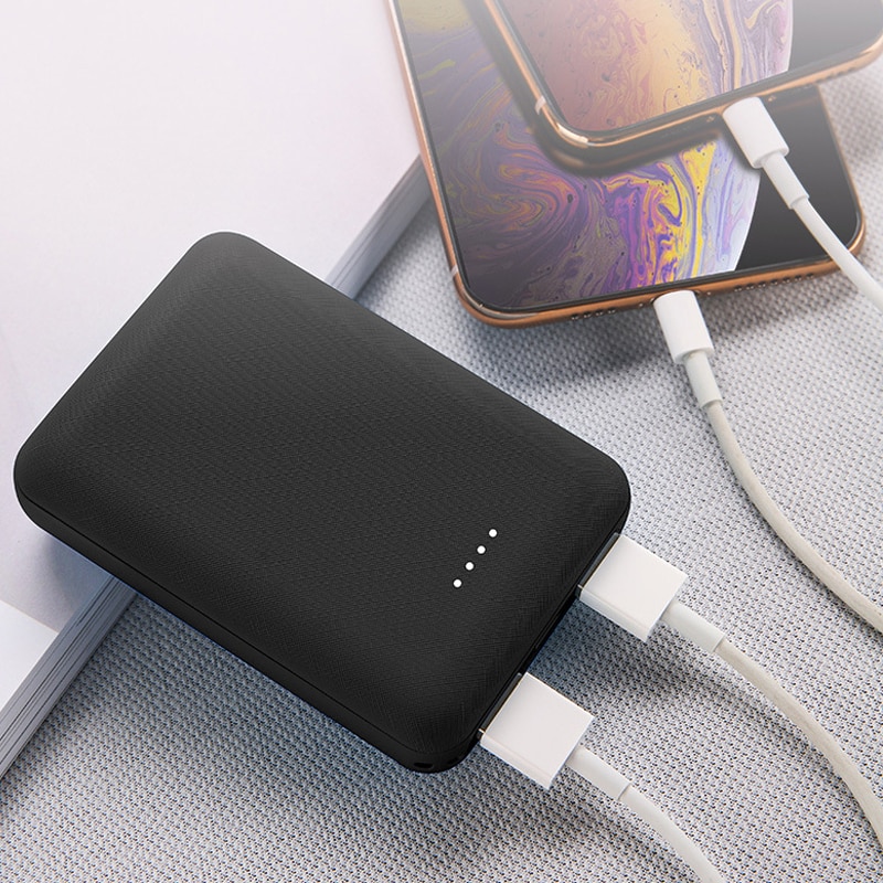 10000mAh Dual USB 5V 2A Mini Energie Bank 10000mAh 18650 Batterien Tragbare Schnelle Ladegerät Für Xiaomi bateria externa Energie