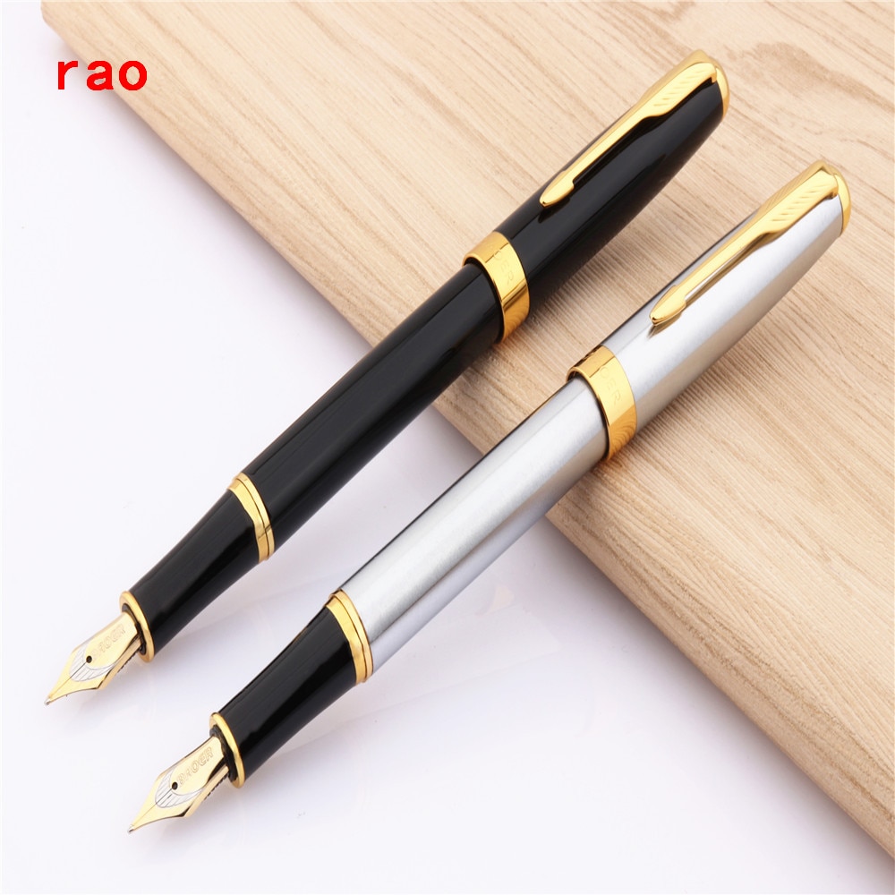 Baoer 388 Schwarz silber Geschäft büro Mittel Feder Füllfederhalter Gold Schwert Haken trimmen Neue