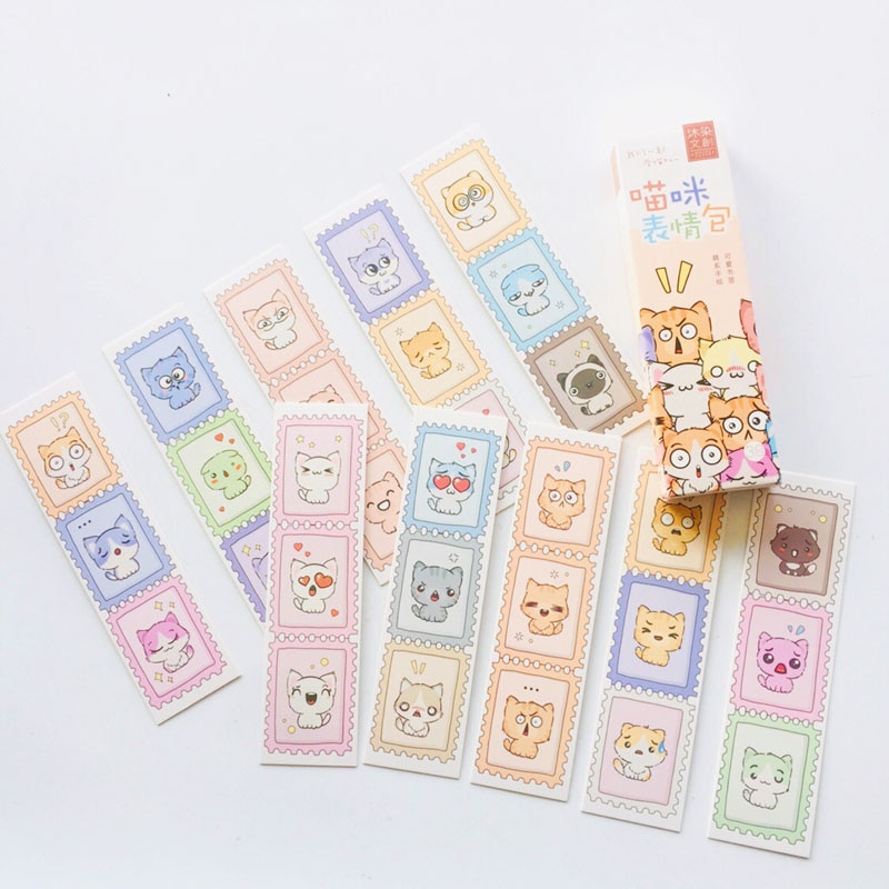 30 teile/paket SchöNe Katze Serie Papier Lesezeichen markieren von Seite Dekorative Schüler Schreibwaren Schule Bürobedarf