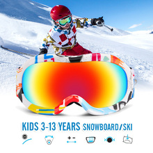 Onedoyee Professionelle freundlicher Snowboard Brille freundlicher Ski Brille Ski Brille Brillen Anti-Nebel Schnee Brille für 3-13 jahre