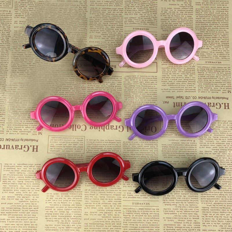 6 farben Kleinkind Kind Sonnenbrille Junge Mädchen Solide Leopard Sonnenbrille Art Brillen Strand Brillen