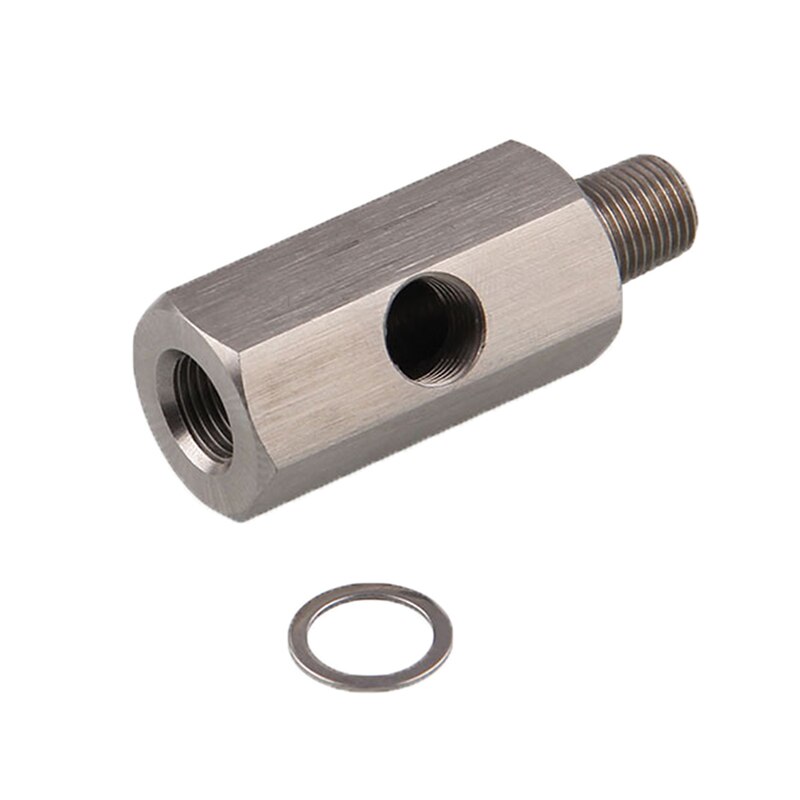 1/8 'BSPT Öl Druck Sensor T Zu NPT Adapter Turbo Versorgung Futter Linie Messgerät Turbo Öl Futter Adapter passend zu