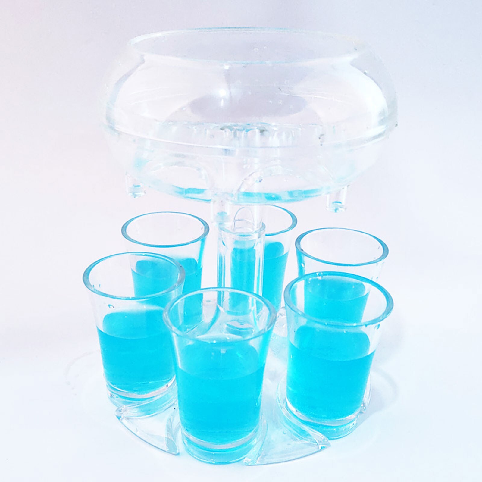 6 schuss Glas Spender Halfter Wein Whiskey Bahre Getränke Spender Gestell Bar Caddie Schnaps Spender Cocktail Party Spiele Trinken