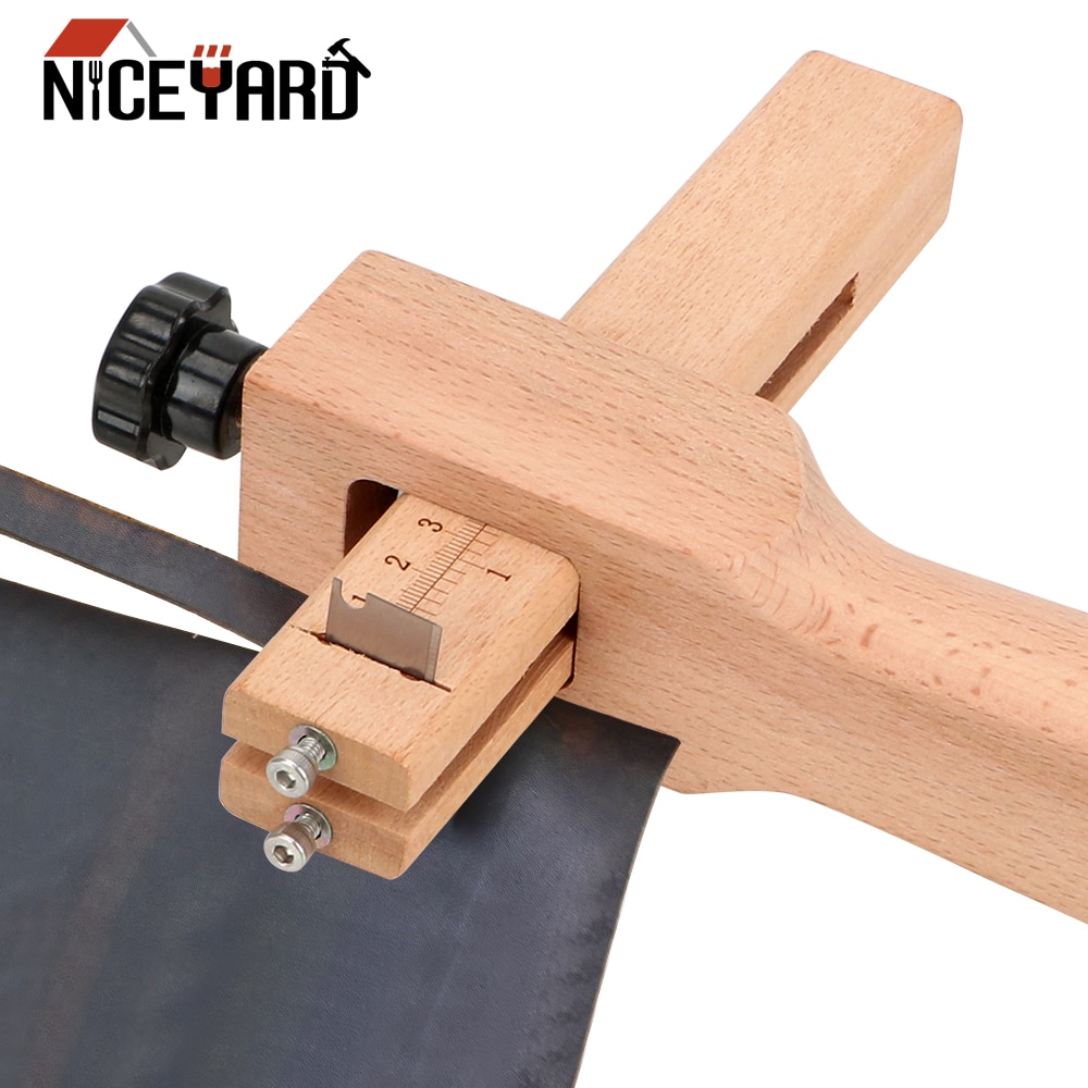 NICEYARD Einstellbare Leder Gurt Cutter Leder Handwerk Streifen Gürtel Hersteller Leder Werkzeuge Hand Schneiden Werkzeug