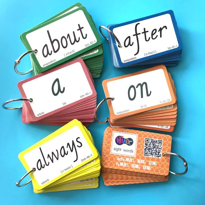 221 teile/satz Baby Lernen Karte Englisch Wort Karten Kindergarten Lehrmittel Blitz Karte FrüHenne Bildung Wortschatz Spiel Für freundlicher