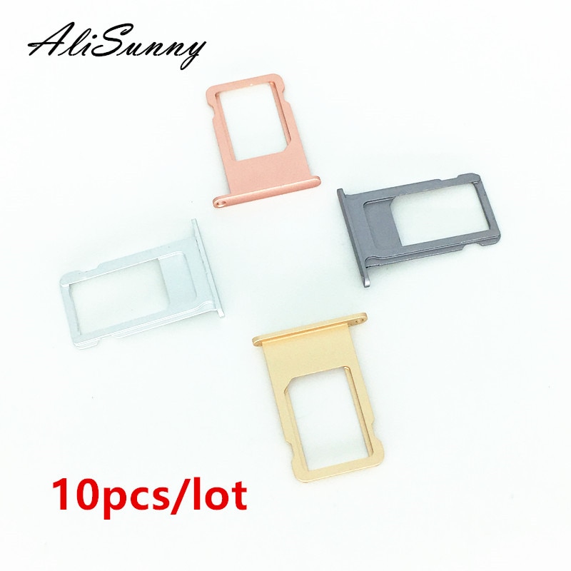 AliSunny 10 stücke SIM Karte Tablett Halfter für iPhone 6 S 6 Plus 6SP 4,7 ''SIM Karte Adapter Ersatz teile