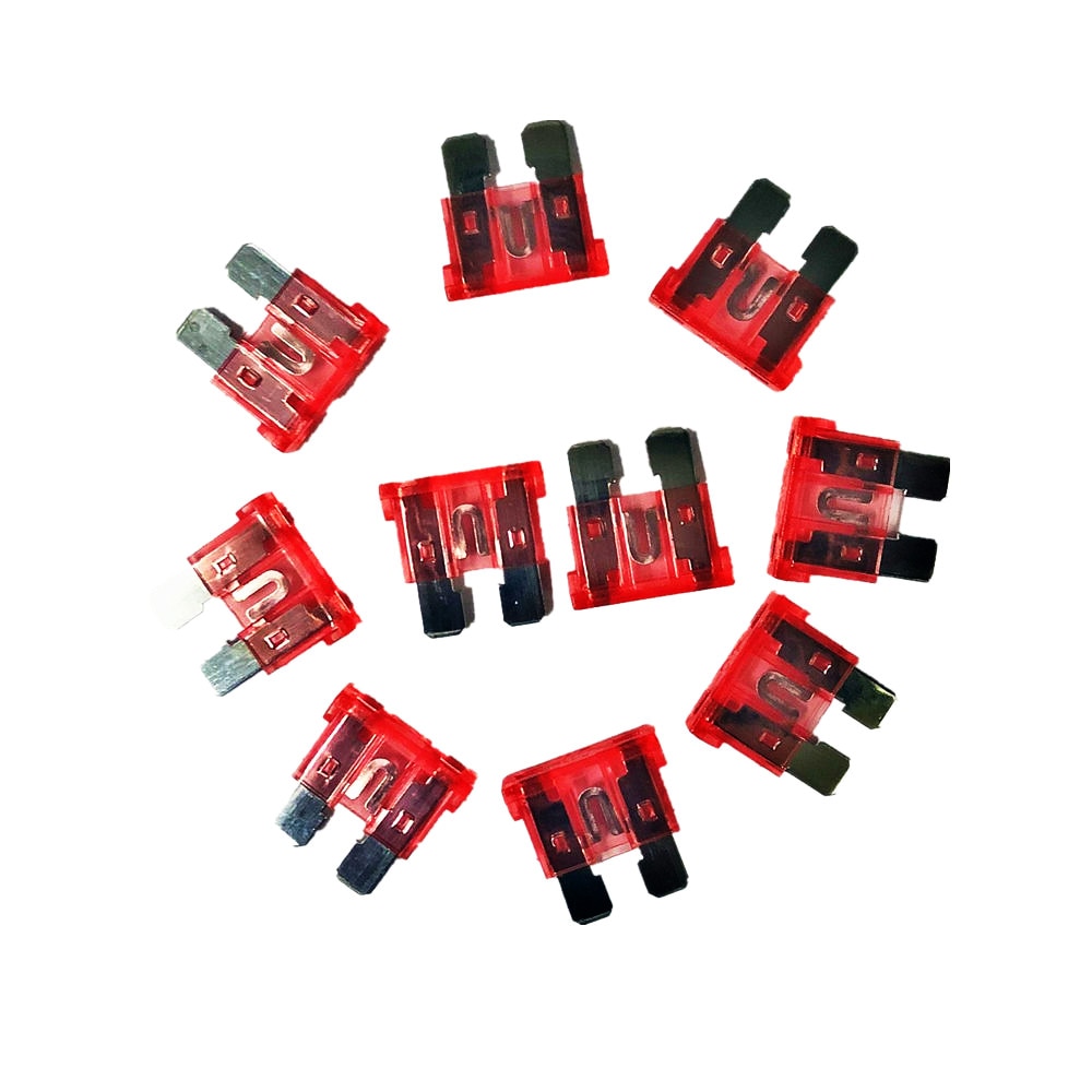 10x 40A Sicherung Auto ATC Klinge Sicherung 40 Ampere Auto Standard Klinge Sicherungen 1,9x1,9 CM Auto fusibles Auto motorrad Bus Lkw Stiefel Sicherungen
