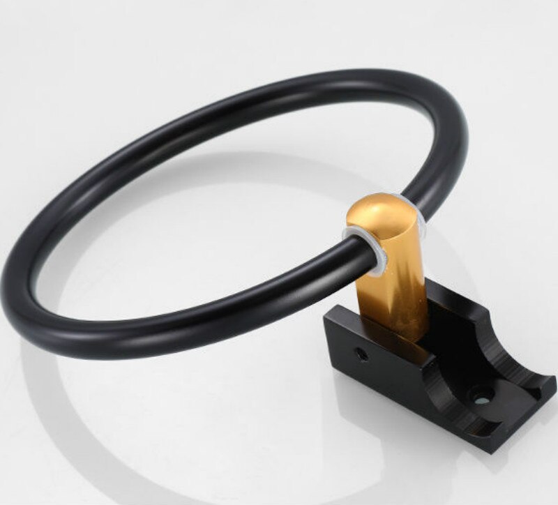 Edelstahl Runde Zauberstab Hängen Handtuch Ring Schlecht Kleidung Gestell Halfter schlagen-Freies Starke Lagerbier Drehbare Handtuch Gestell E11788