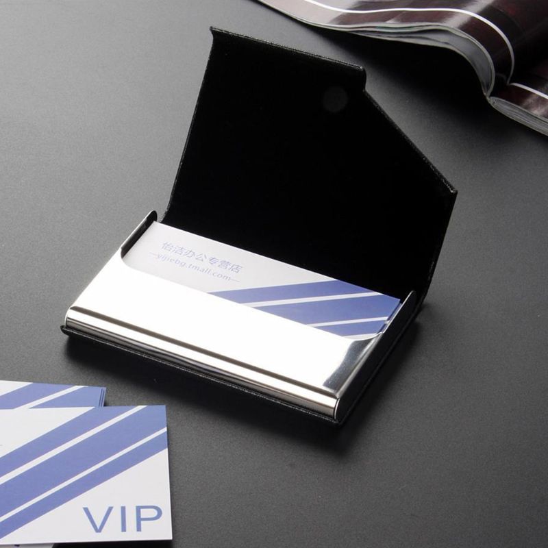 Professionelle Metall Visitenkarte fallen Tragbare Visitenkarte Halfter, Kann halten 20 Visitenkarten