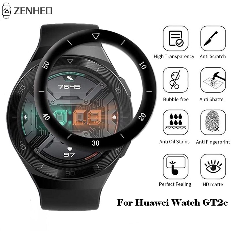 Gebogene Volle Rand Bildschirm Schutz Film Für Huawei Uhr GT2e Weichen Schutzhülle Film für Huawei Uhr GT 2E