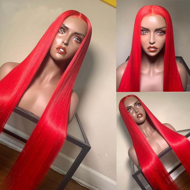 verrotten Synthetische Spitze Vorderseite Perücke Lange Gerade Mittelteil Perücken für Frauen Glueless Hohe Temperatur Faser Haar Perücken mit Baby haar