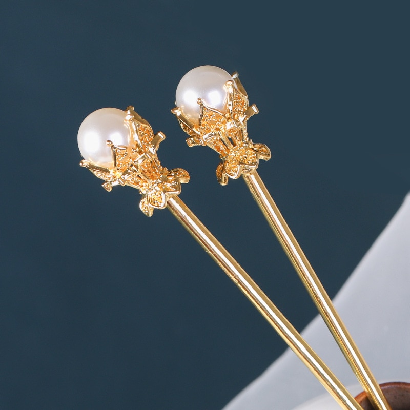 Jahrgang Simulierte Perle Metall Haar Klebt Haar Clip Für Frauen Braut Haarnadel Haar Klebt Hochzeit Haar Schmuck Zubehör