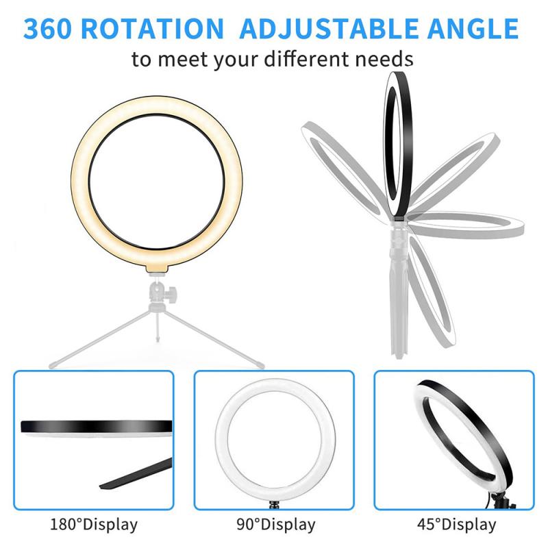 2.7/4.8/6 zoll Ring Licht-Rovtop LED Kamera Selfie Licht Ring für iPhone Stativ und Telefon Halfter für Video Fotografie