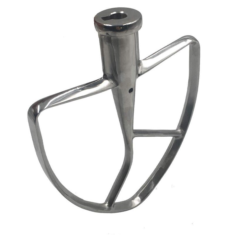 Poliert Edelstahl Flache Schläger für KitchenAid 8Q Neigung-Kopf Stehen Mischer, Mischen Teile für KSM7586P KSM7990 KSM8990