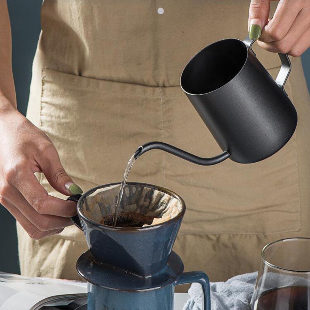 250m/350mlStainless Stahl rostfrei Stahl Tee Kaffee Wasserkocher tragbar Coffeepot mit handhaben Tropfen Wasserkocher gießen über Kaffee Pro Heimat