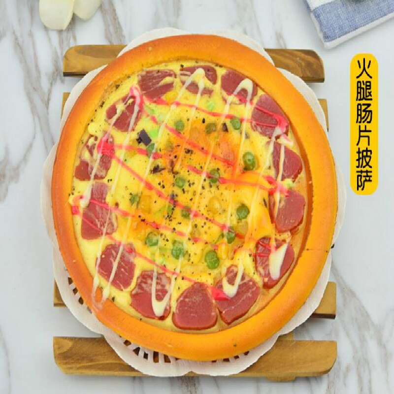 Festliche Partei Liefert Künstliche Dekorationen Lebensmittel Handwerk Miniaturen Farbe Pvc Simulation 6 Zoll Restaurant Lebensmittel Pizza Modell