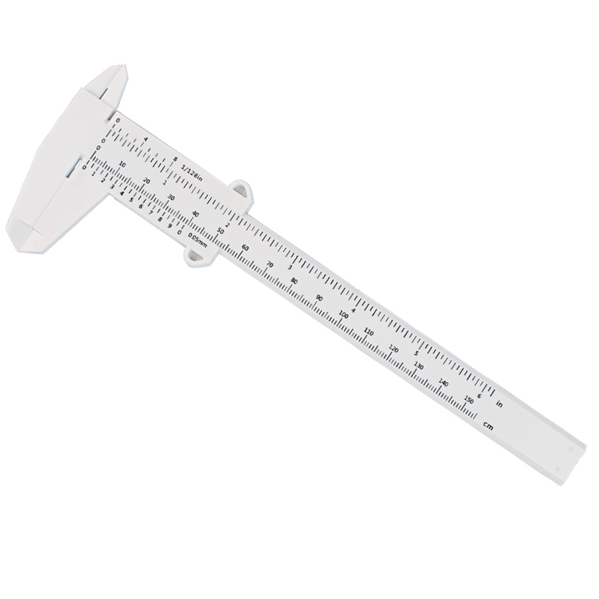 Standard 150mm kunststoff augenbraue microblading positionierung augenbraue sattel messschieber schablone lineal handbuch lineal sattel