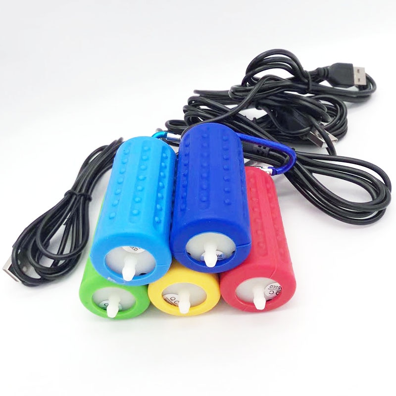 Aquarium Mini USB Sauerstoff Luftpumpe Mit Stein Zubehör Überprüfen Ventil Stumm Schlauch Energiesparende Liefert Zubehör Fisch Panzer